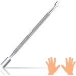 Pousse repousse cuticules professionnel en acier inoxydable, poussoir de cuticule en mtal, grattoir ...