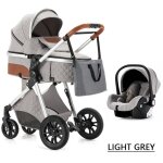 Poussette 3 en 1 bb combine sige - auto + nacelle rversible rglable. light gris.