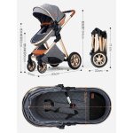 Poussette 3 en 1 bb combine sige - auto nacelle trio rversible rglable haute qualit roues increvables ...