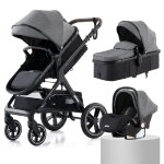 Poussette 3 en 1 bb combine sige - auto nacelle trio rversible rglable haute qualit roues increvables ...