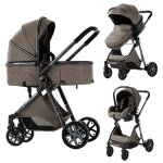 Poussette 3 en 1 magic zc poussette bebe poussette cosy voyage pousette avec sac a main jusqu' 30kg ...