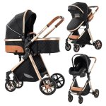 Poussette 3 en 1 magic zc poussette bebe poussette de luxe pousette avec sac a main jusqu' 30kg 0 - ...