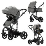 Poussette 3 en 1 magic zc poussette poussettes combin�es poussette bebe 0 a 3 ans pliage en un clic hamac ...