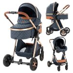 Poussette 3 en 1 magic zc poussettes combines poussette trio jusqu' 30kg 0 - 3ans avec sac a main avec ...
