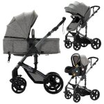 Poussette 3 en 1 magic zc poussette pousette trio 3 en 1 jusqu' 30kg 0 - 3 ans avec accoudoirs paysage ...