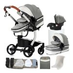 Poussette 3 en 1 magic zc poussette poussette trio poussette cosy voyage cuir pu sac a main pliage en ...