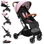 Poussette bb citadine ultra compacte momi estelle - de 0 a 36 mois - jusqu' 15kg - rose