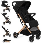 Poussette bb citadine ultra compacte momi estelle - de 0 a 36 mois - noir