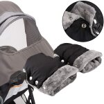 Poussette bebe gants doux chaud coupe - vent et imperm�able gant chauffe - mains protection, pour poussette ...