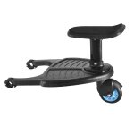 Poussette buggy avec marchepied pour enfant, support et connecteur de chariot a roues avec sige pour ...