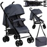 Poussette canne momi akira - lgre 6. 7 kg - de 6 mois a 15 kg - gris
