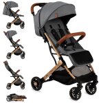 Poussette canne ultra compacte momi estelle - gris fonc - de 0 a 36 mois - jusqu' 15kg