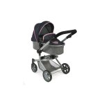 Poussette combinée mika, gris - bleu foncé Poussette combinée mika, gris - bleu foncé