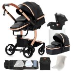 Poussette magic zc poussette 3 en 1 poussette bebe poussette de luxe cuir pu sac a main 0 - 3 ans jusqu' ...