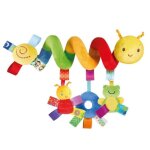 Poussette en peluche pour nouveau - n� 28cm, jouets educatifs pour b�b�, hochet suspendu en spirale, ...