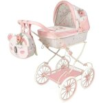 Poussette de poup�es - de cuevas - mod�le 80079 - pliable - sac koala assorti - grandes roues classiques ...
