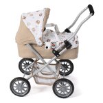 Poussette pour poup�e smarty beige avec oursons