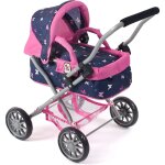 Poussette pour poupée smarty bleu rose papillons Poussette pour poupée smarty bleu rose papillons
