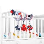 Poussette en spirale pour bébé, jouet doux pour enfant en bas age, jouet en peluche sensoriel Poussette en spirale pour bébé, jouet doux pour enfant en bas age, jouet en peluche sensoriel