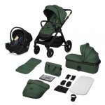 Poussette trio layla + nacelle + coque green forest Poussette trio layla + nacelle + coque green forest