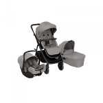 Poussette trio near2me dlx + si�ge auto snuglite + nacelle ash