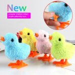 Poussin en peluche a remontage mcanique pour chat, jouet de saut de marche, dessin anim, poussin a ...