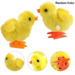 Poussin a remonter en peluche pour enfants, jouet educatif, horloge, poulet qui saute et marche, cadeaux ...