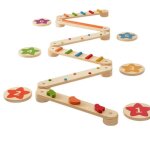Poutres d'quilibre en bois - duoku - lot de 6 - pour enfants de 2 a 6 ans - dveloppe la coordination ...