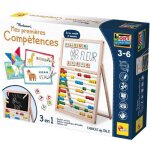 Mes premieres comp�tences chevalet - jeu montessori - montessori - tableau double face. lettres et chiffres ...