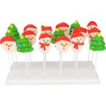 Présentoir a gâteaux en bois - support a sucettes a 18 trous pour table de dessert, mariage, douche, ... Présentoir a gâteaux en bois - support a sucettes a 18 trous pour table de dessert, mariage, douche, ...