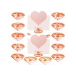 Porte - cartes de visite - fonyet - diamant rose - lot de 12 - acrylique transparent - el�gance