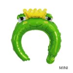 Prince grenouille - ballon en aluminium de dessin anim, belle coiffure, grenouille, renard, elphant, ...