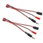 Prise femelle vers connecteur femelle jr, 2 pices, 3 en 1, jst femelle, adaptateur de chargeur, cble ...
