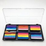 Pro festival coupe du monde body painting jouer clown halloween maquillage maquillage visage couleurs ...