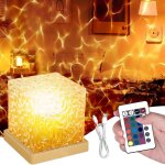 Projecteur ciel etoile, 16 couleurs cristal lampe projecteur aurore bor�ale, effet d'ondulation de l'eau ...