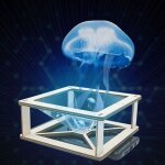 Projecteur holographique 3d, affichage de pyramide, support vid�o universel compatible avec t�l�phone ...