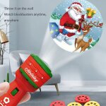 Projecteur de no�l avec 24 diapositives de motifs de p�re no�l, a main, machine d'apprentissage, jouets ...