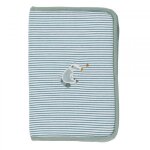 Protge carnet de sant - blanc et bleu