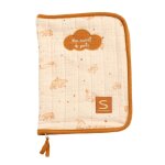 Prot�ge carnet de sant� en double gaze de coton