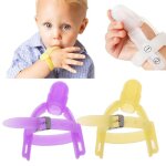 Protge - doigts en silicone 2 couleurs non toxique, pour bbs enfants, anti - doigt, succion du pouce, ...