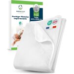 Protge - matelas 100x200 cm impermable - alse lit simple xl lavable a 95c - housse respirante, silencieuse, ...