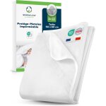 Protge - matelas 50x90 cm lot de 2 impermable pour berceau - alse etanche douce pour cododo bb, ...