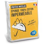 Protge matelas bb 70x140 cmbouclette en cotonalse impermable et absorbanterespirant et silencieux ...