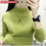 Pull doubl de velours en peluche pour femme, pull en tricot doux, optique dcontracte, chaud, automne, ...