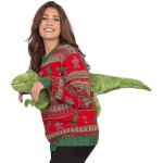 Pull de noël 3d en peluche pour femme, cadeau de noël, pull de noël moche, taille l, 2023 Pull de noël 3d en peluche pour femme, cadeau de noël, pull de noël moche, taille l, 2023