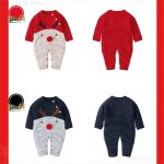 Pull de no�l pour b�b�, barboteuse, tricot, tenue de renne, combinaison a manches longues pour nouveau ...