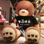 Pull ours en peluche clin ours en peluche poupe fille endormie poupe vtements gros ours chaussures ...