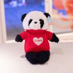 Pull de style coren portant une poupe en peluche panda mignon ours robe de marie paire d'ours en cadeau ...