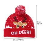 Pull tricot a led pour chapeau de nol, cadeau pour enfants, dcorations de nol, nouvel an, 2021