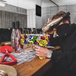 Pulvrisateur d'argent avec 100 pices, simulation electrique, jeu d'argent, pour fte de nol